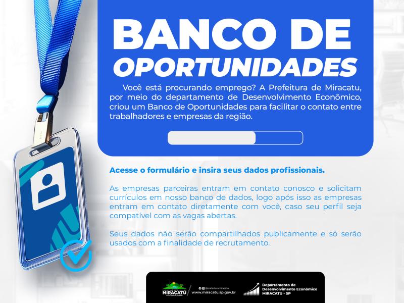 Banco de oportunidades